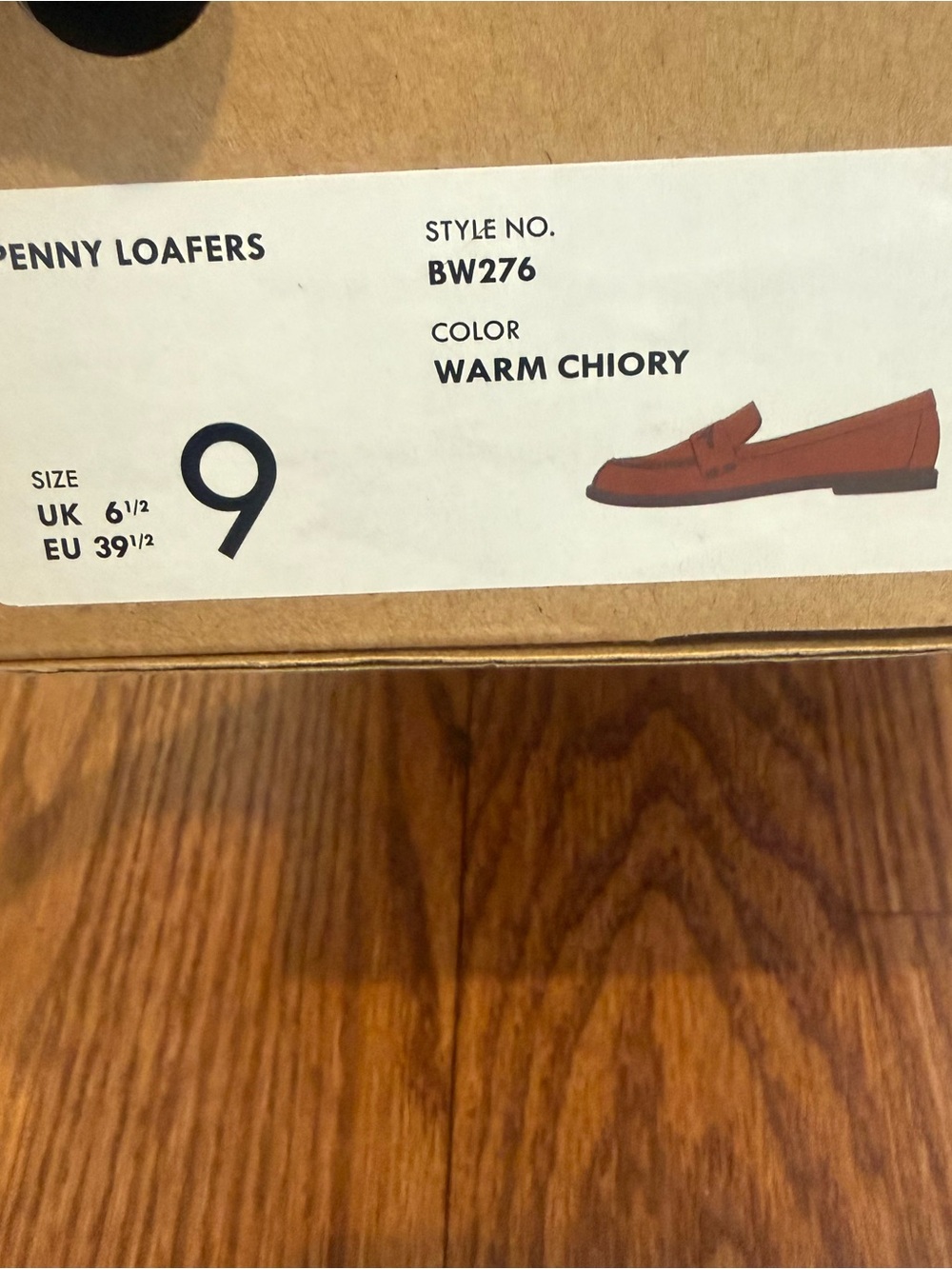 J.Crew Leather Penny Loafers Size 9 Warm Chai Brown Classic Slip On NWT - Picture 6 of 9